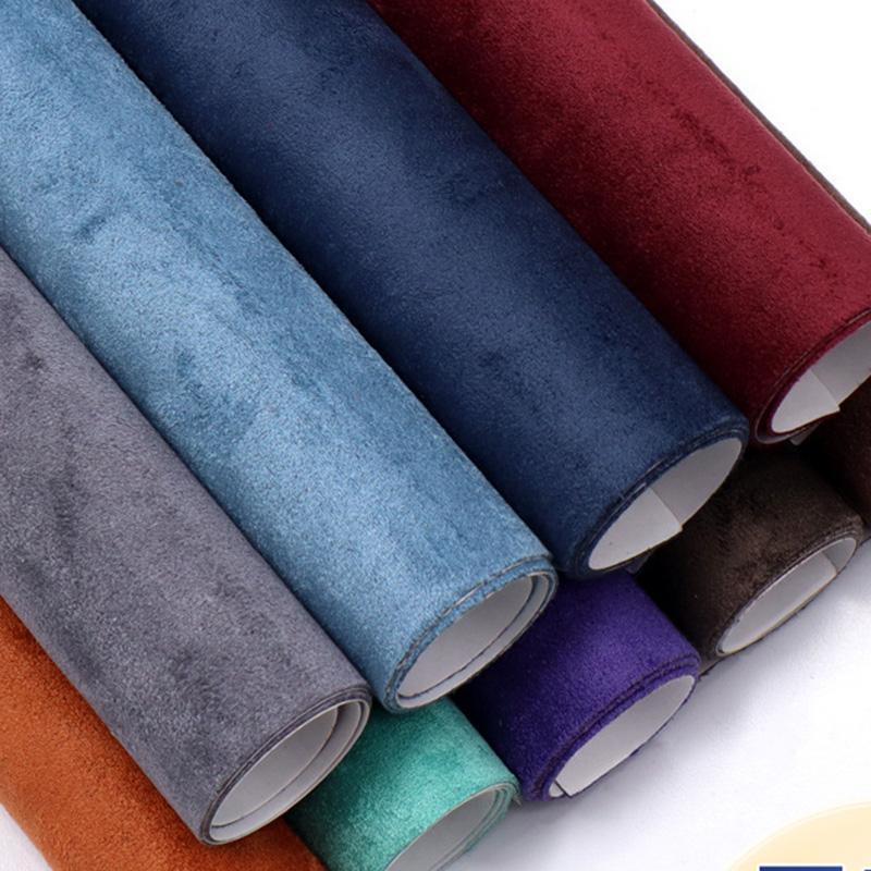 Self-adhesive faux suede fabric wrap film for DIY car interior and craft projects