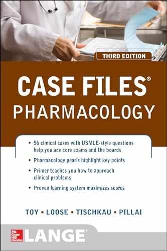 Case Files Pharmacology, Third Edition (LANGE Case - Paperback, by TOY - Good