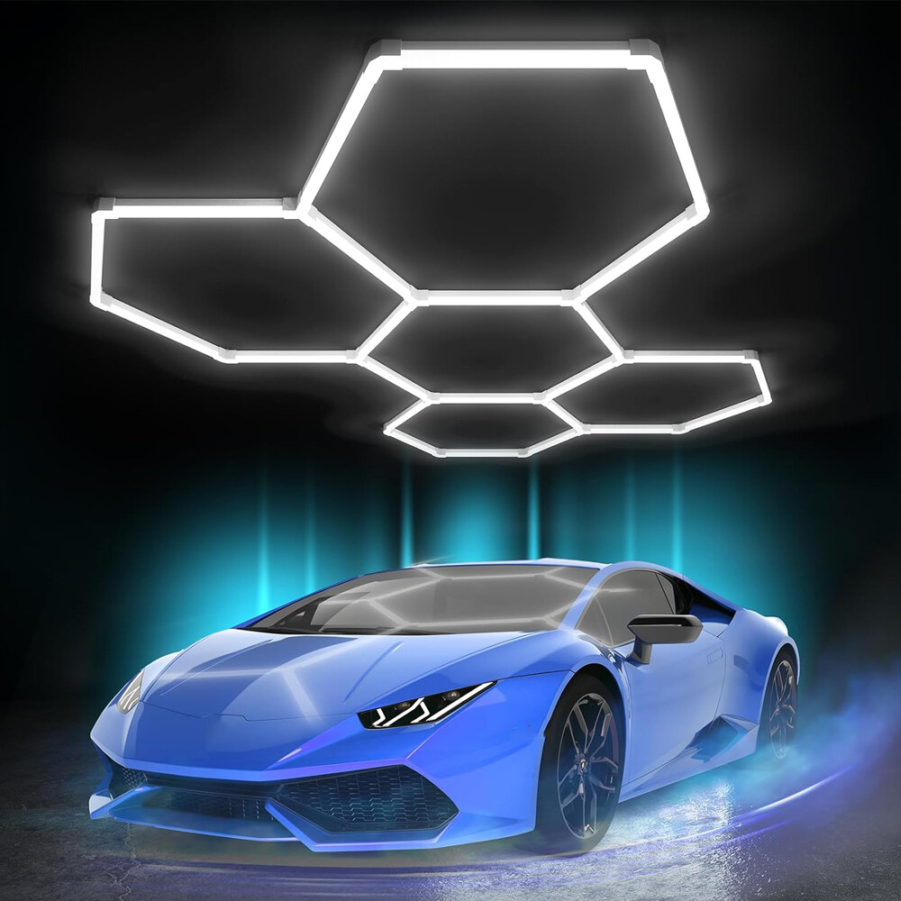 RGB Hexagon LED Lights for Gym Home Workshop Retail Customizable DIY Lighting