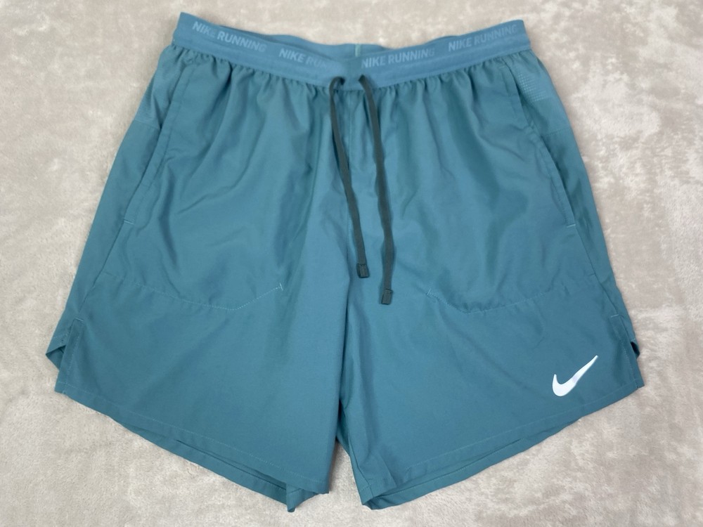 Nike Dri Fit Womens M Teal Active Shorts Back Pocket