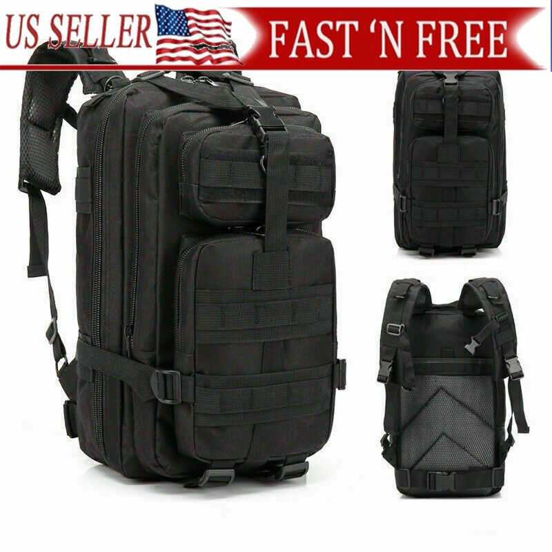 30L Military Tactical Backpack Rucksack Travel Bag for Camping Hiking Outdoor