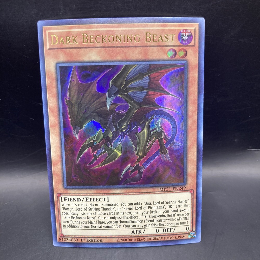 Dark Beckoning Beast MP21-EN249 1st Ed NM 2021 Ancient Battles Tin