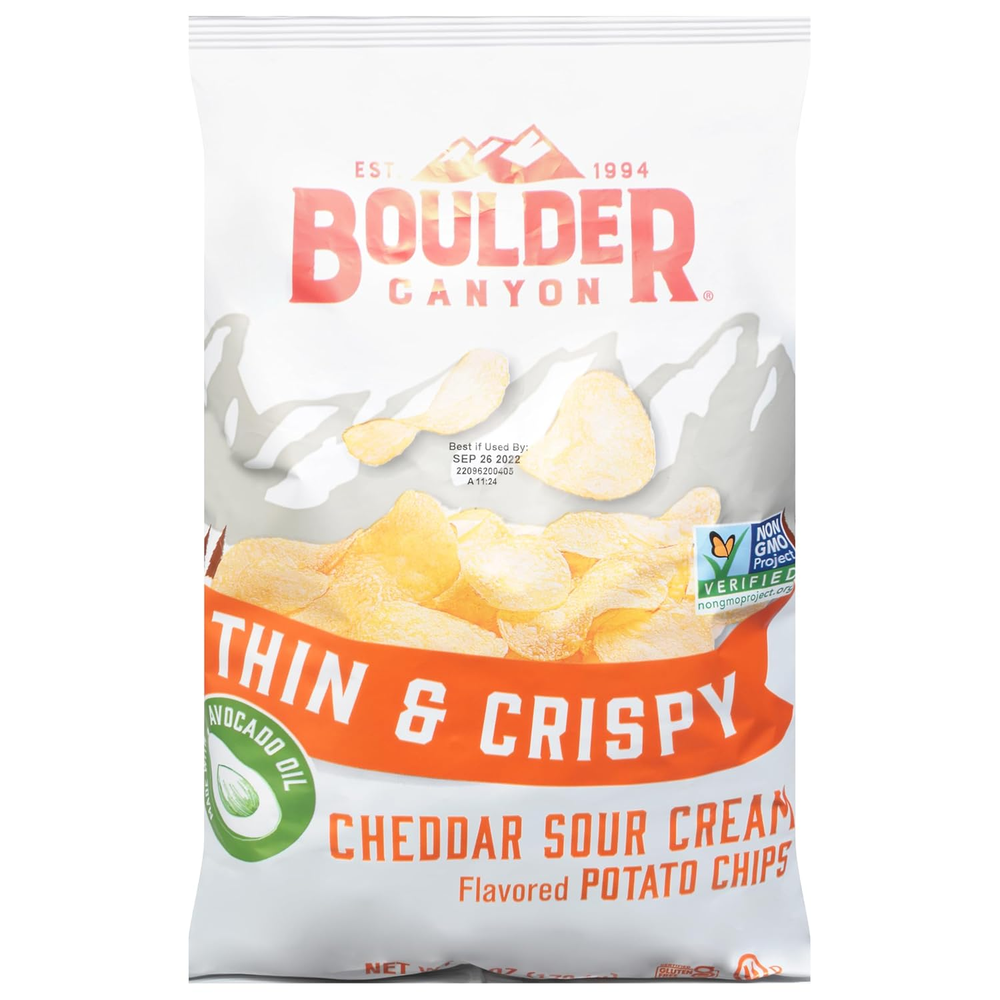 Thin Crispy Cheddar Sour Cream Potato Chips 6oz Bag