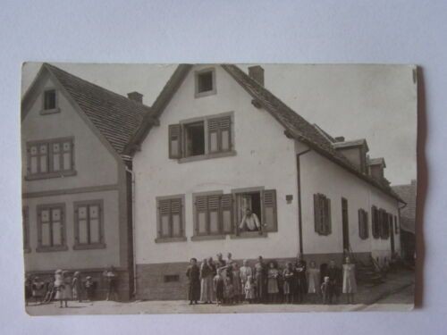 Postcard Karlsruhe Hagsfeld House People Photo Postcard (No.664) -I
