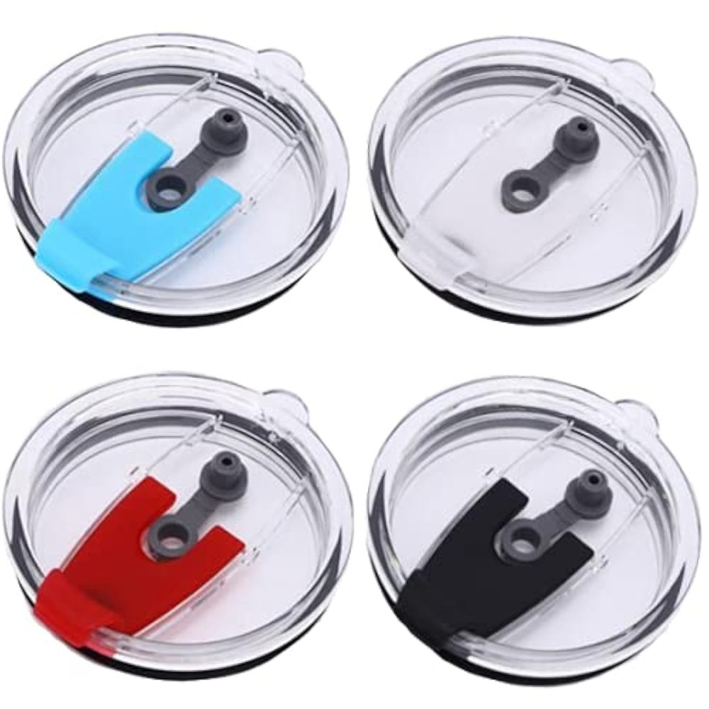 30oz Tumbler Lids Cover Replacement 4 Pack Spill proof Splash Resistant Travel