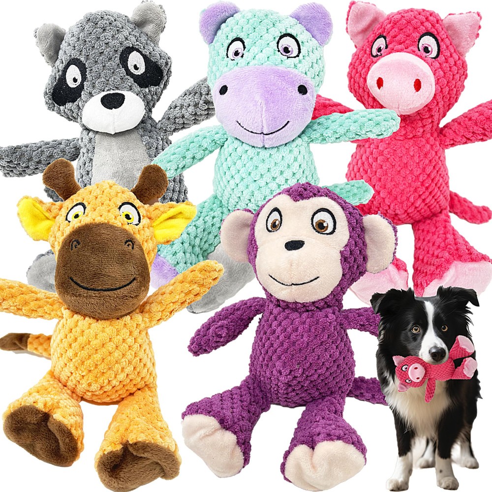 Multipack Dog Squeaky Toys Strong Almost Indestructible, with Added Liner for...