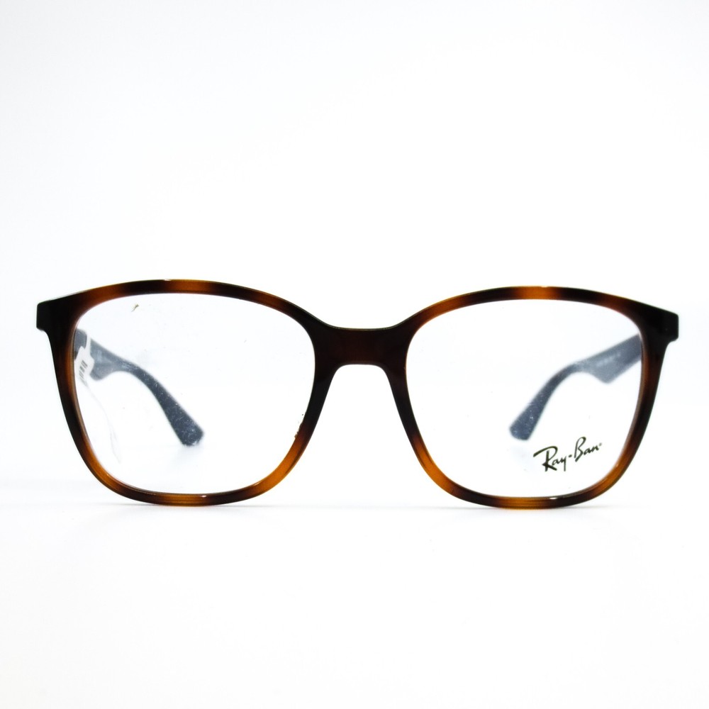 Ray-Ban Eyeglasses Frames RB7066 5585 Blue Brown Tortoise Square 52-17-140
