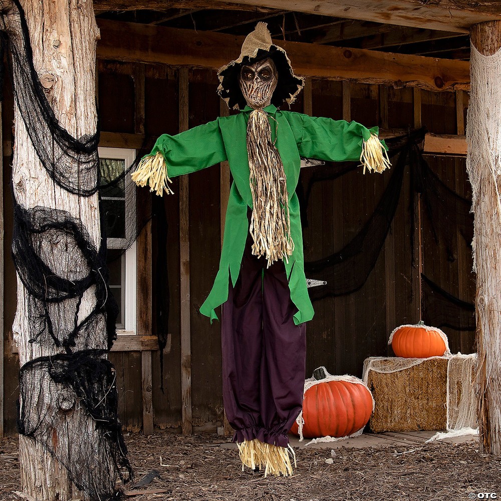 6ft Glow-in-the-Dark Hanging Scarecrow Decoration
