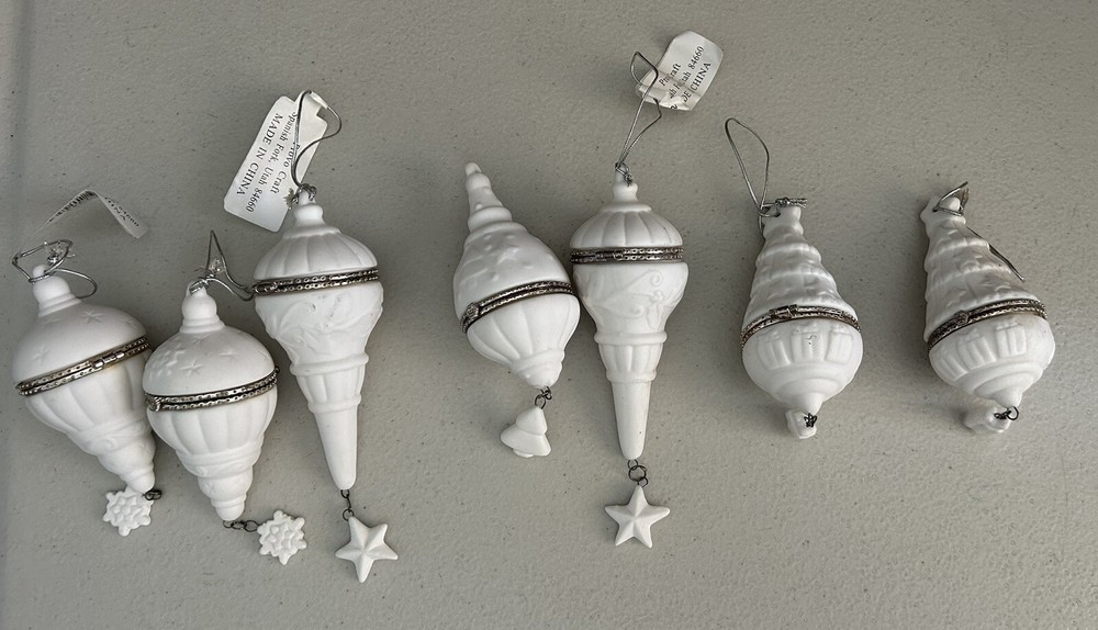 7 Provo Glass Trinket Box Finial Ornament for Crafting and Christmas Décor