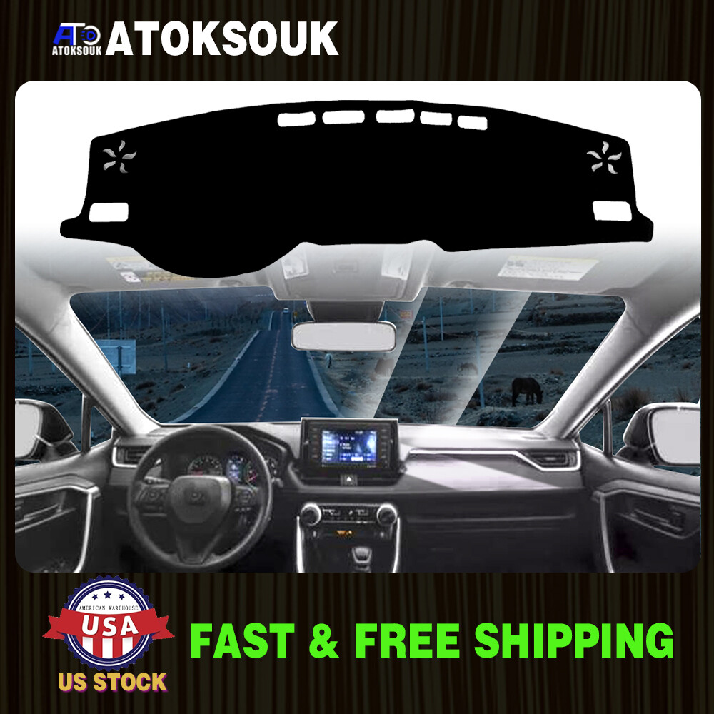 UV-Resistant Dashboard Cover Mat for 2019-2021 Toyota RAV4 Interior Shield