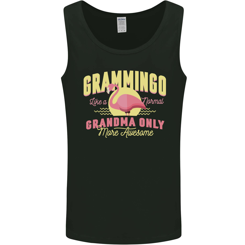 Gramingo Funny Grandma Flamingo Mens Vest Tank Top
