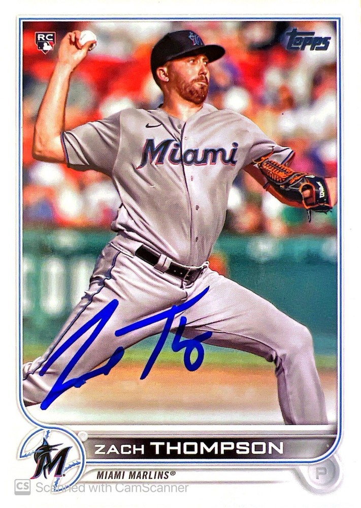 2022 Topps Zach Thompson #227 Rookie Autographed Card IP Auto