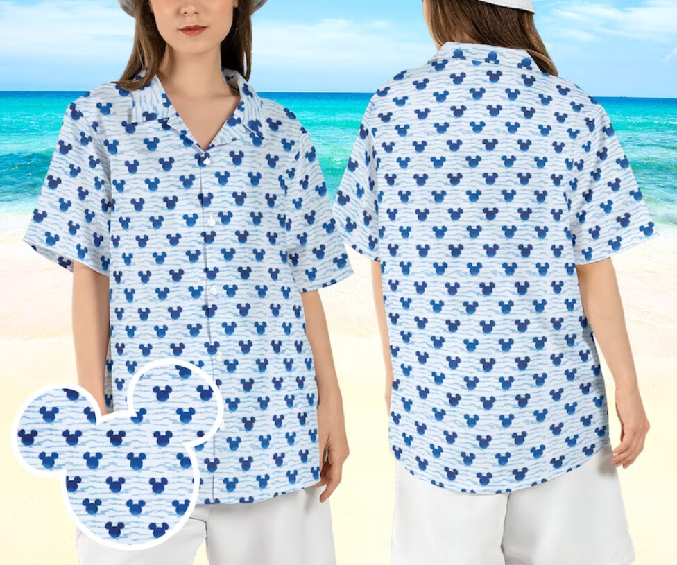 Mickey Head Beach Cruise Hawaii 3D Shirt US Size at Best Price