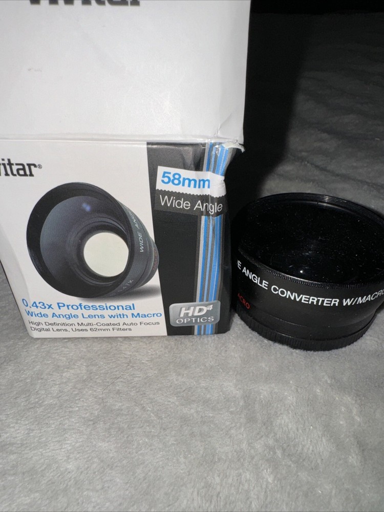 Vivitar 58mm 0.43x Professional Wide Angle Lens With Macro HD Optics