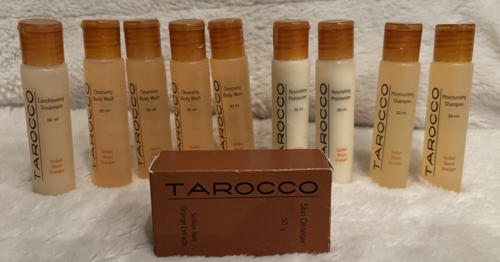 Tarocco Silician Blood Orange Body Wash-Shampoo-Conditioner-Bar Soap Lot Of 10