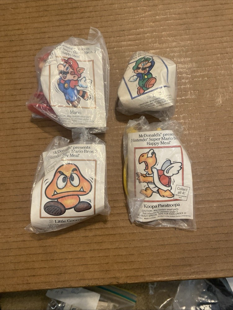 McDonalds 1990 (1989) Super Mario Bros 3 Nintendo - Complete Set -  MIP