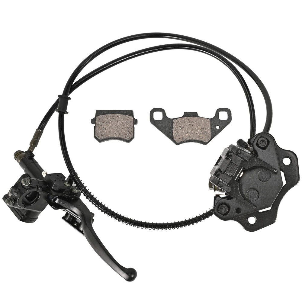 Rear Hand Hydraulic Disc Brake Master Cylinder Caliper Assembly with Brake Pa...