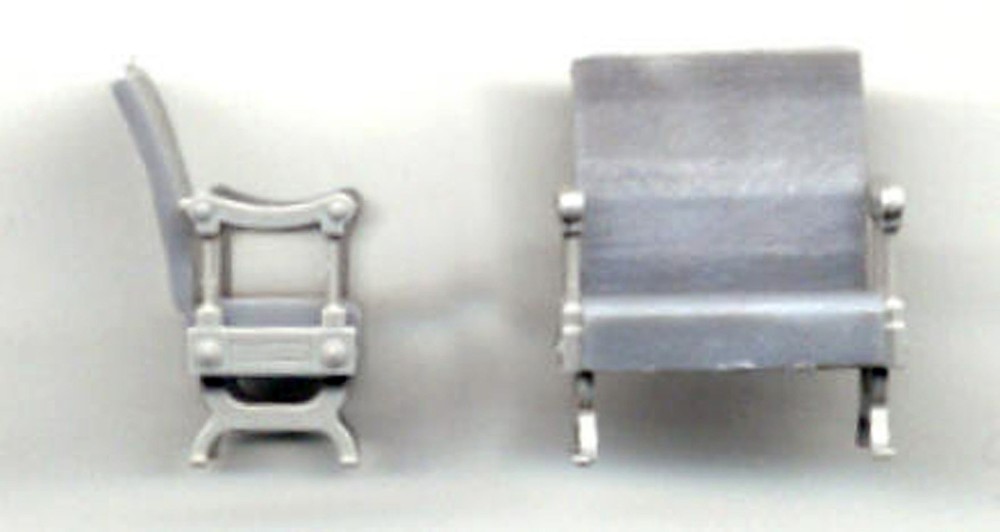 STANDARD GAUGE COACH SEATS WOOD END O On30 Model Railroad Plastic Detail GL3017