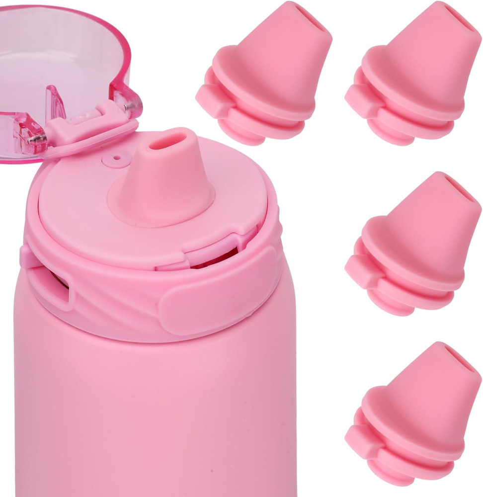 4PCS Bite Valve Replacement for Ello Cooper 32Oz Stainless Steel Water Bottle