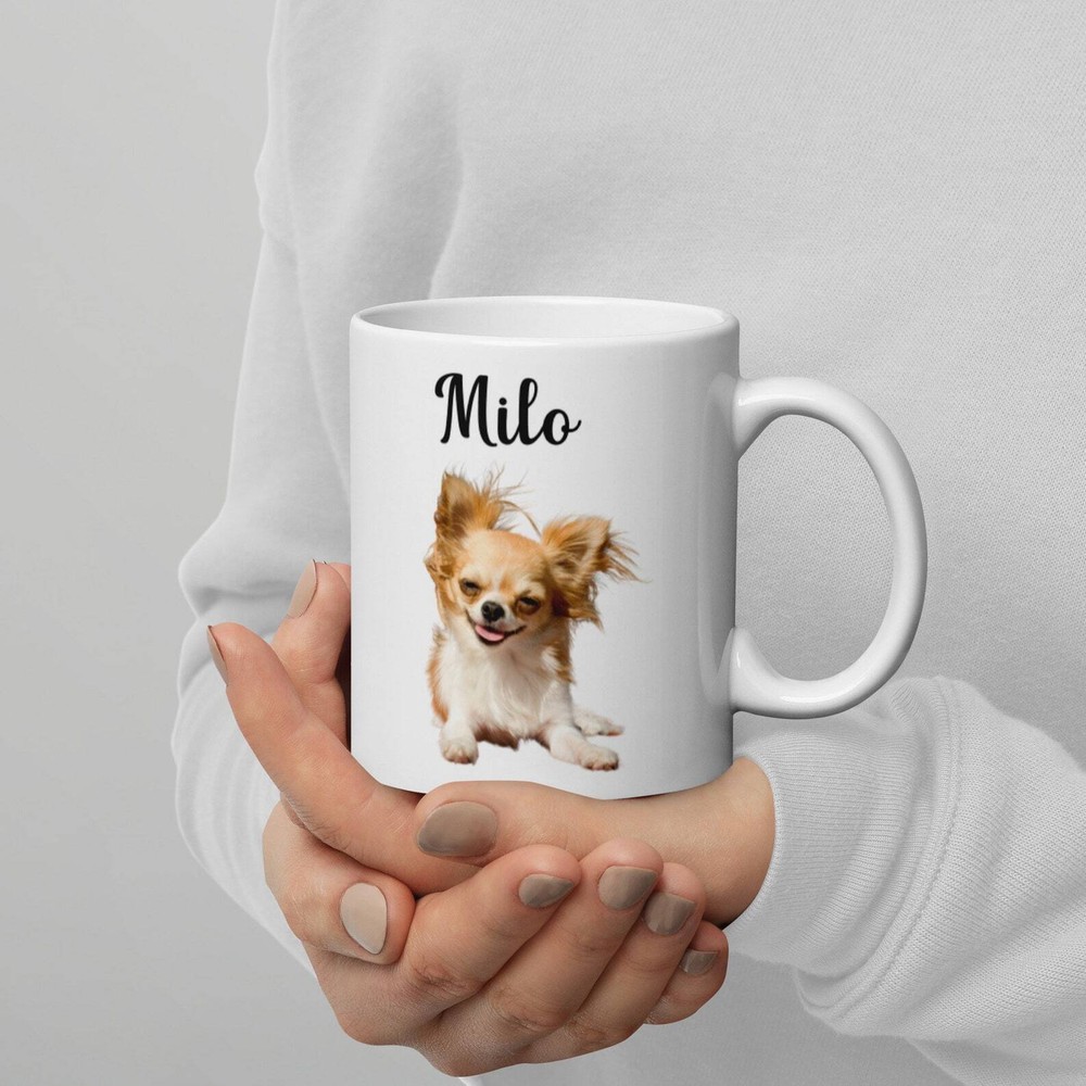 Chihuahua Dog Breed Custom Name Mug Custom Pet Mug Using Pet Photo