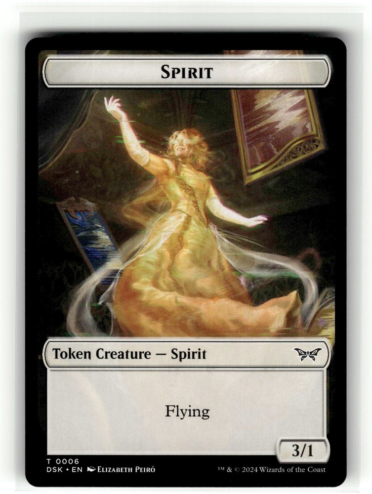 SPIRIT (0006) TOKEN Duskmourn House of Horror #6 DSK(NM+)(MTG)