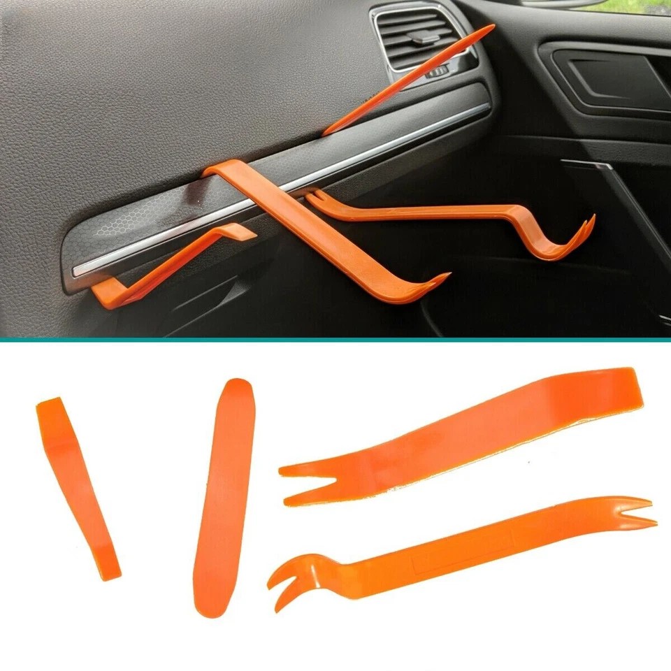 Car Plastic Trim Removal Pry Tool Kit for Radio Dash Panel Fasteners