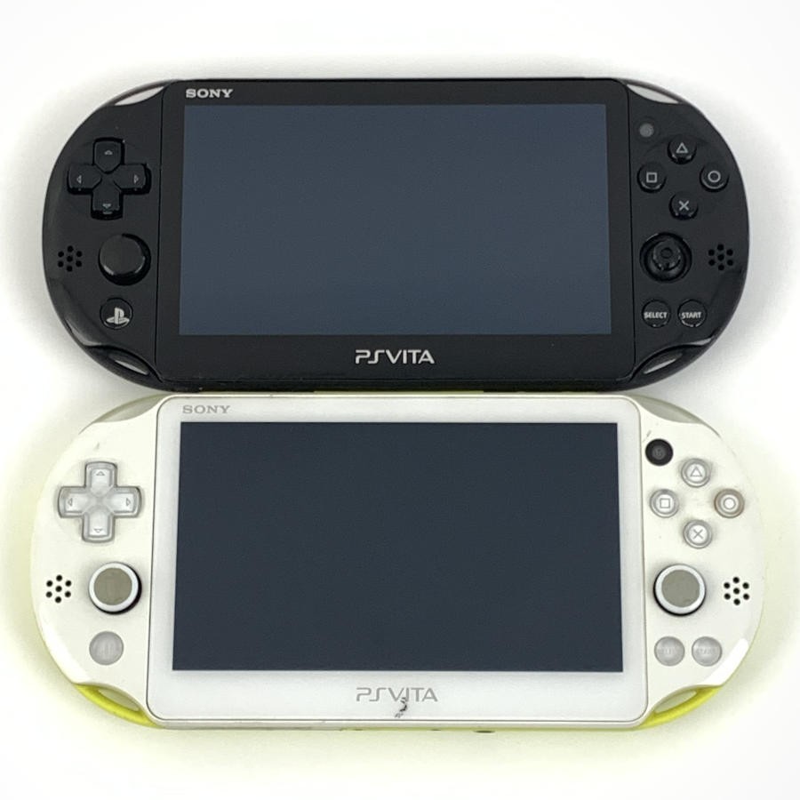 Sony PS Vita PCH-2000 Console Lot of 2 Untested For Parts Repair Japan Model 6077 UG