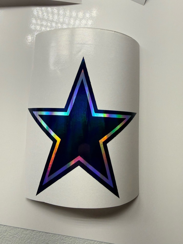 Dallas Cowboys Holographic Vinyl Decal