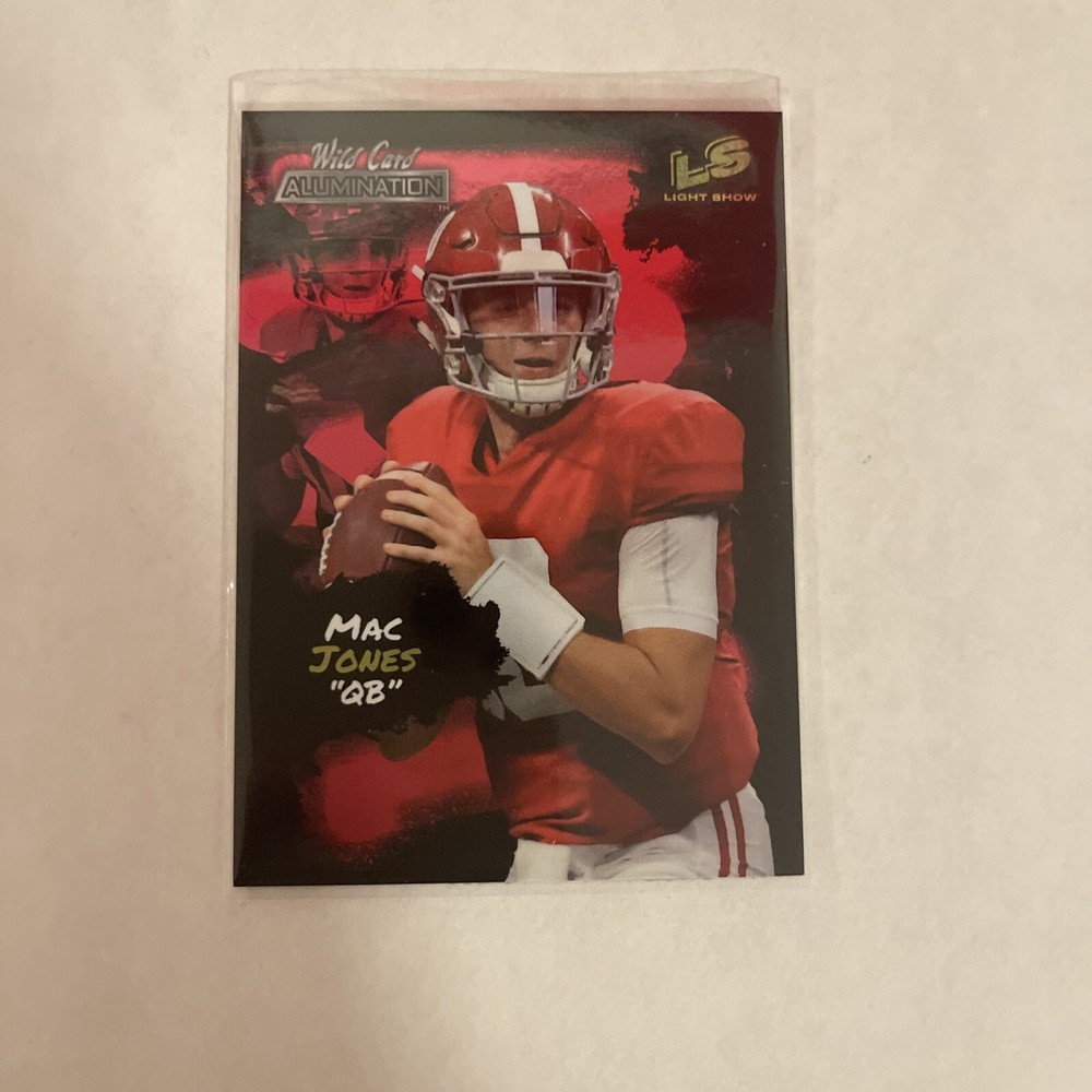 2021 Wild Card Alumination - Light Show Red #LS 4 Mac Jones (RC)
