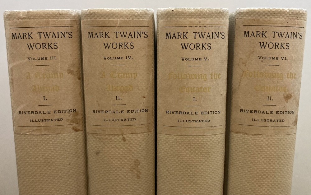 Mark Twain Riverdale Edition Volumes 3,4,5, 6 - RARE! 1901 Ltd. Edition #380/625