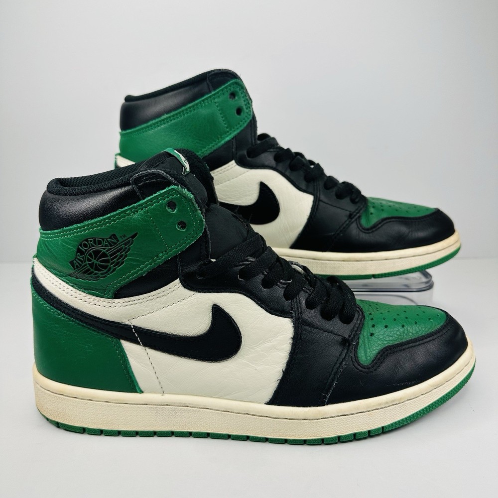 Jordan 1 Retro High OG Pine Green 2018 Mens Size 9.5 Leather Sneakers 555088-302