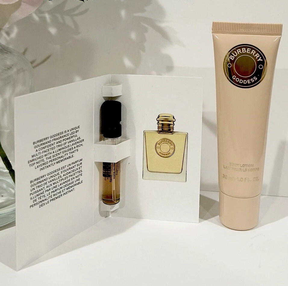 Burberry Goddess Lotion and Mini Fragrance Sample Set