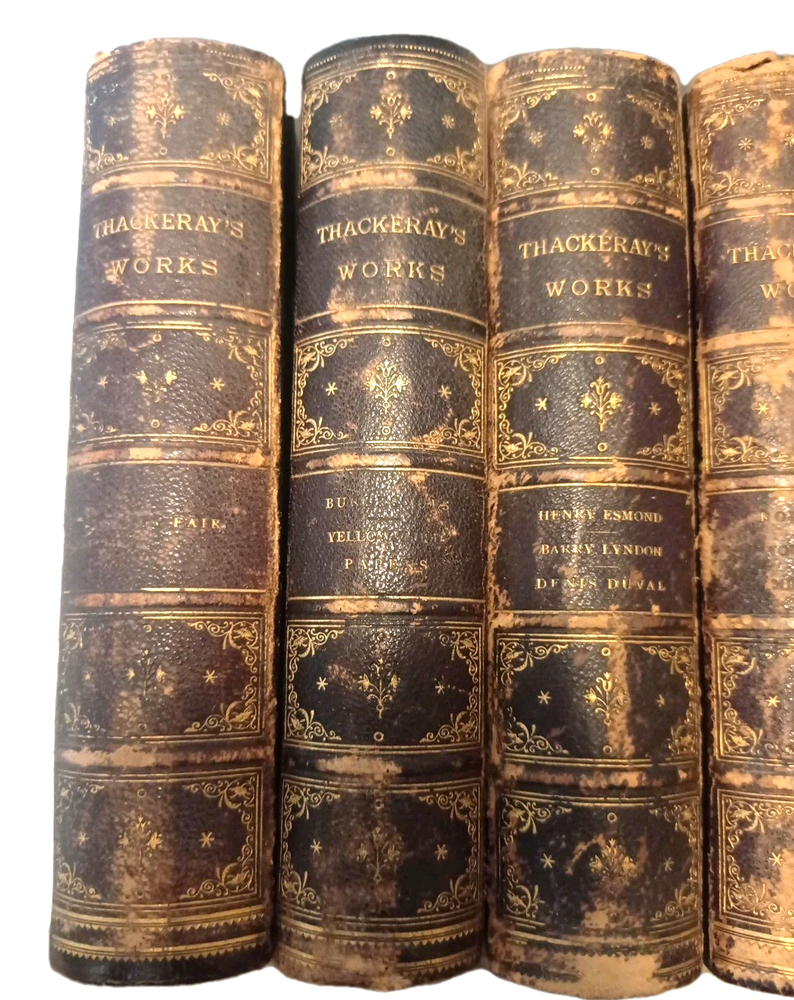 William Makepeace Thackeray Complete Works 10 Volumes 1883 antique leather