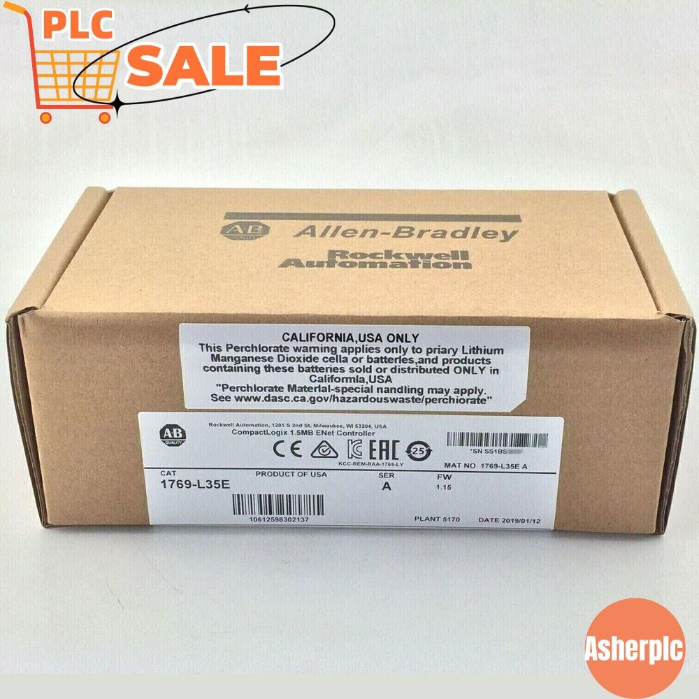New Sealed Allen-Bradley 1769-L35E / A CompactLogix EtherNet Processor 1769L35E