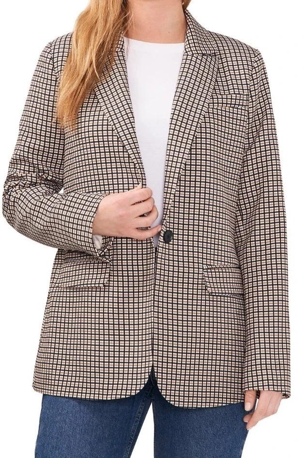 NWT Vince Camuto Ladies Blazer Size M Cambridge Plaid