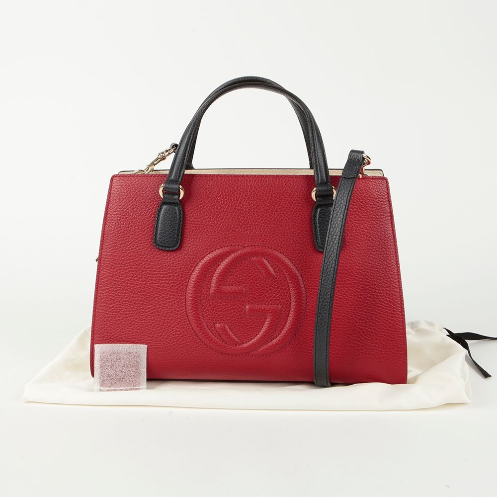 Gucci Soho Leather Top Handle Tote Shoulder Bag 431571