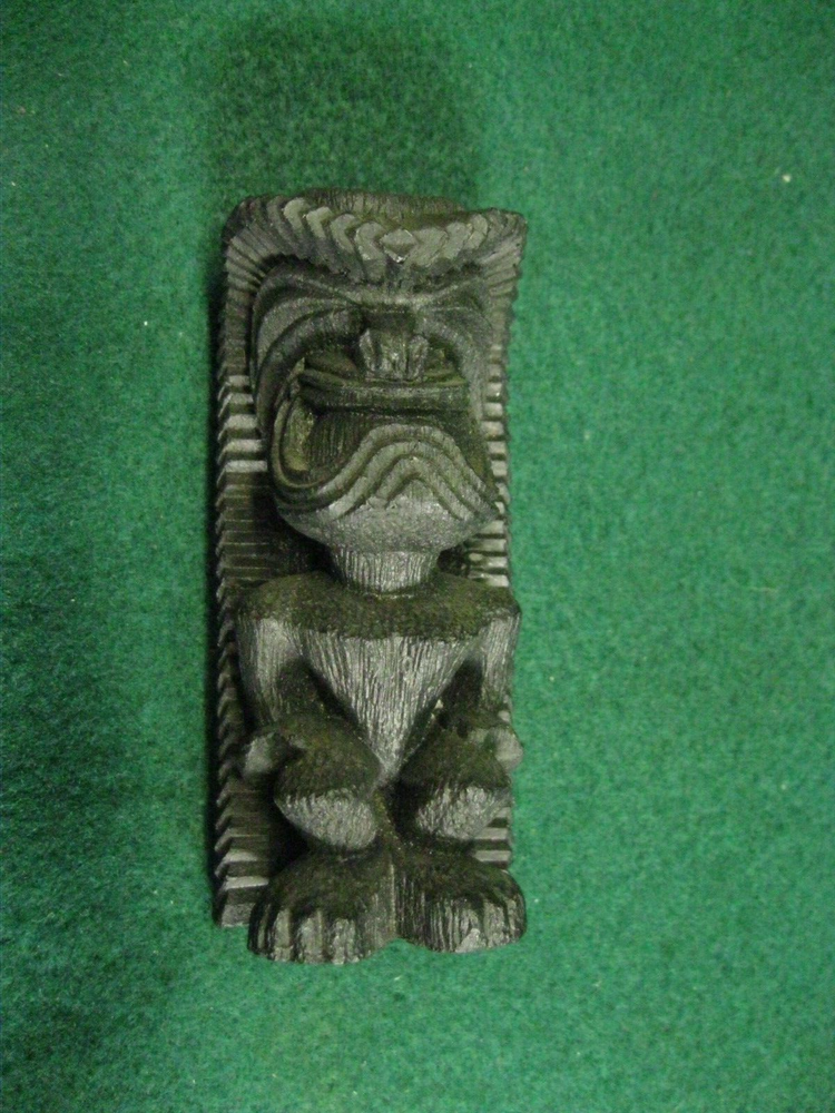 Vintage Kane God Hawaiian Products Lava Tiki Statue Hip Original 1973 4