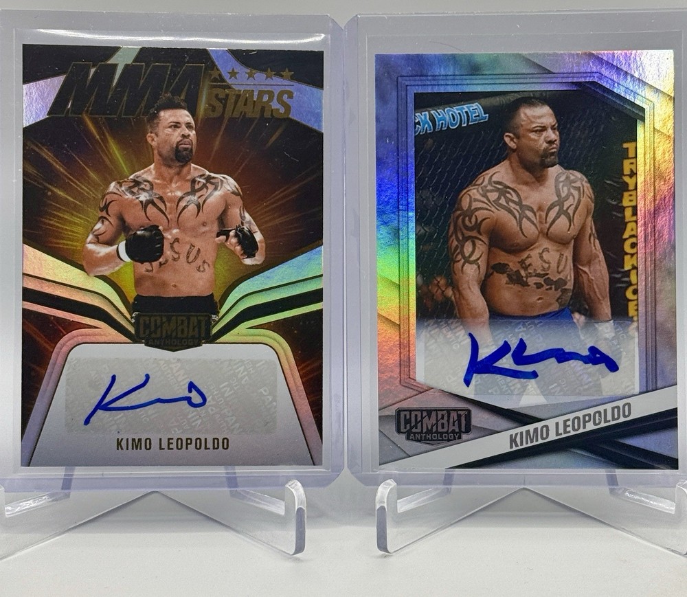 2025 Panini Combat Anthology Kimo Leoplodo MMA Stars Auto + Silver You get both