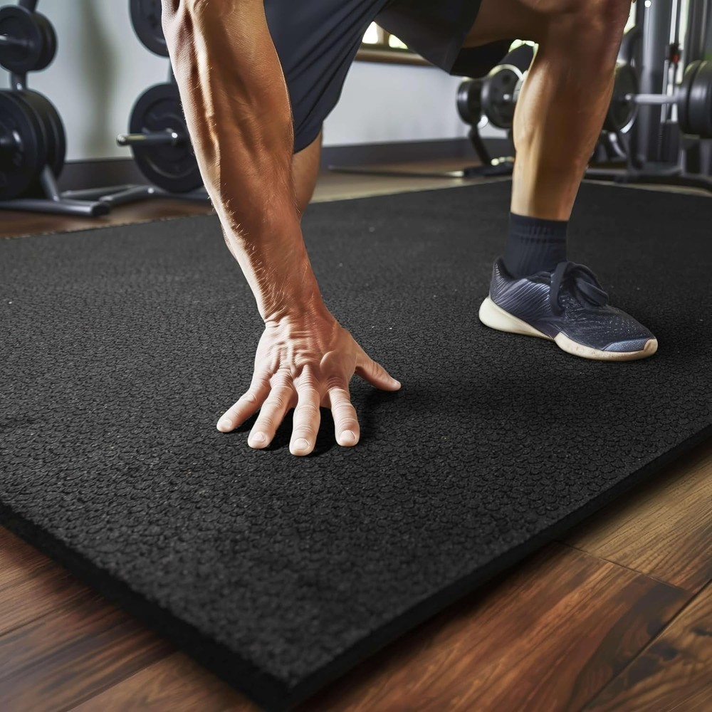 Mohawk Heavy Duty Rubber Stall Mat 3x4 Black for Gym Floor