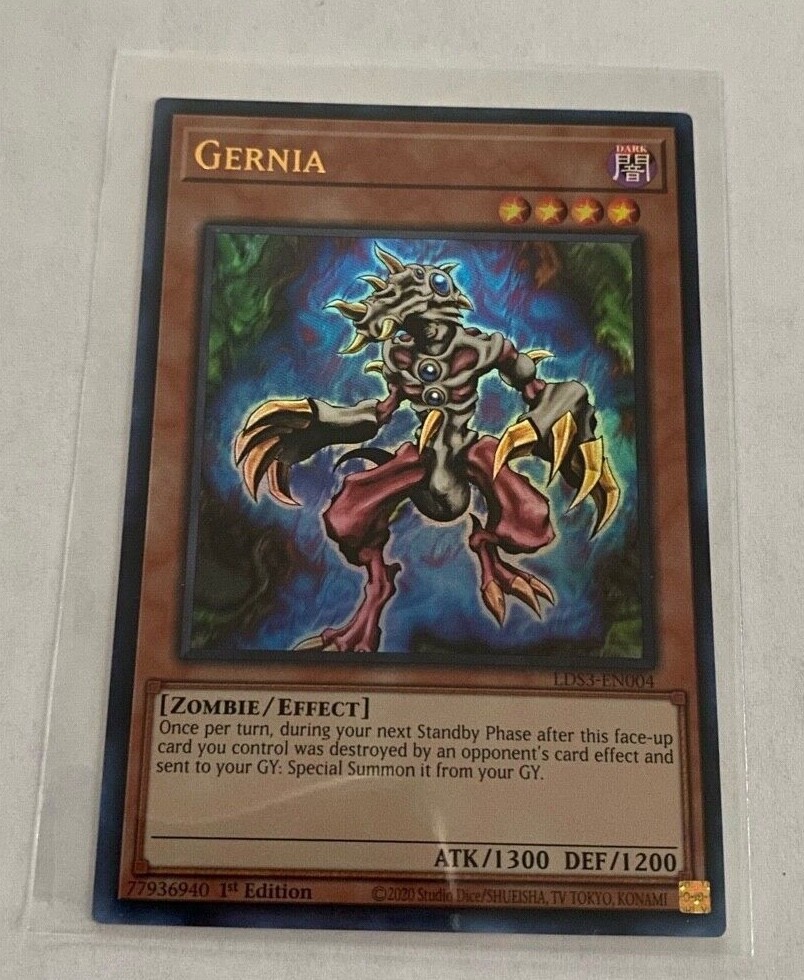 Yu-Gi-Oh! Legendary Duelists Season 3 Gernia Yellow Text