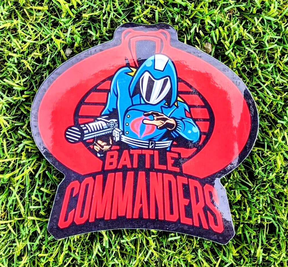 G.I. Joe Cobra Commander Battle Cartoon Serpent Hasbro Toy Sticker/Decal New