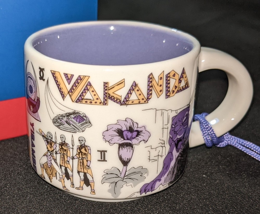Disney Starbucks Been There Series Marvel Wakanda Forever mug Ornament 2 oz. cup