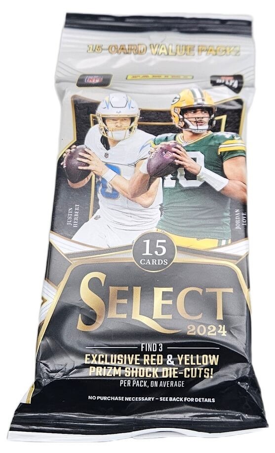 2024 Panini Select Football 15 Card Jumbo Value Cello - Sealed Fat Pack