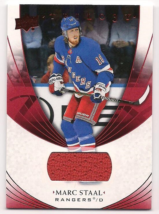 Marc Staal 2020-21 Upper Deck Trilogy Game-Worn Jersey Card