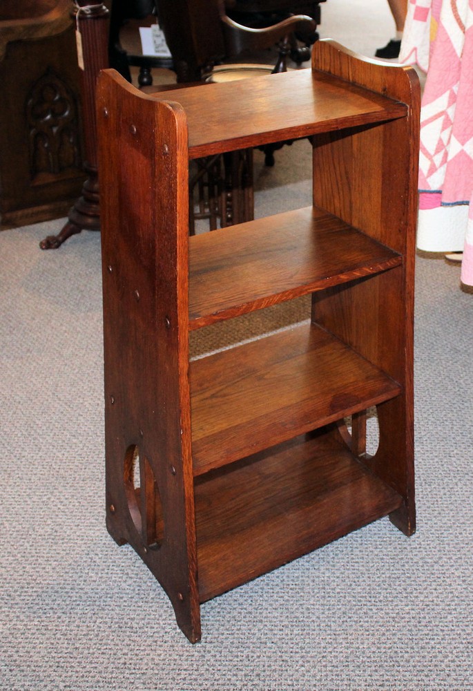 Antique Mission Oak Magazine Stand made by Limbert Arts & Crafts