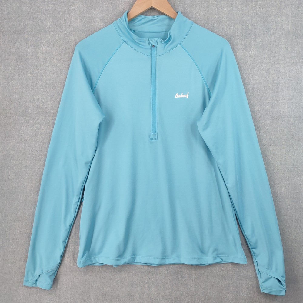 Baleaf Pullover Shirt Mens XL Long Sleeve Quarter Zip Performance Athletic Top