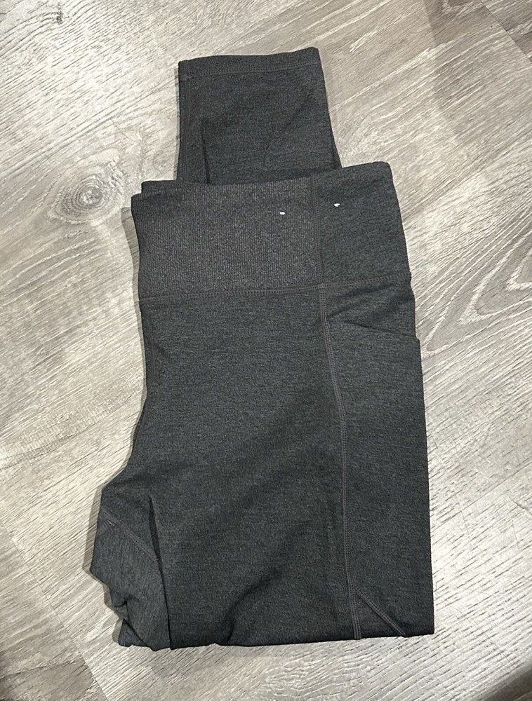 Members Mark Womens Gray 7/8 Active Pocket Leggings Comfort Fit Size XL-image