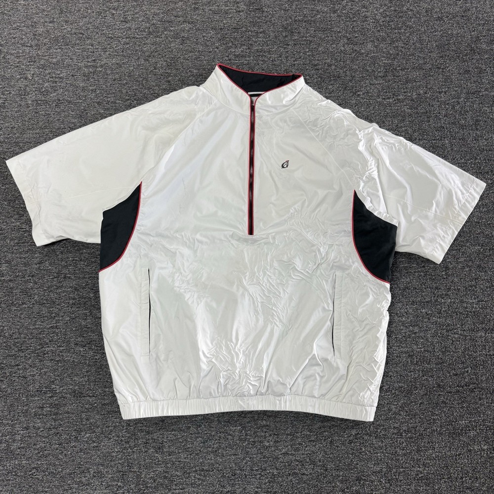 FJ Footjoy Dryjoys Tour Collection 1/2 Zip Short Sleeve Golf Windbreaker-Size 2X