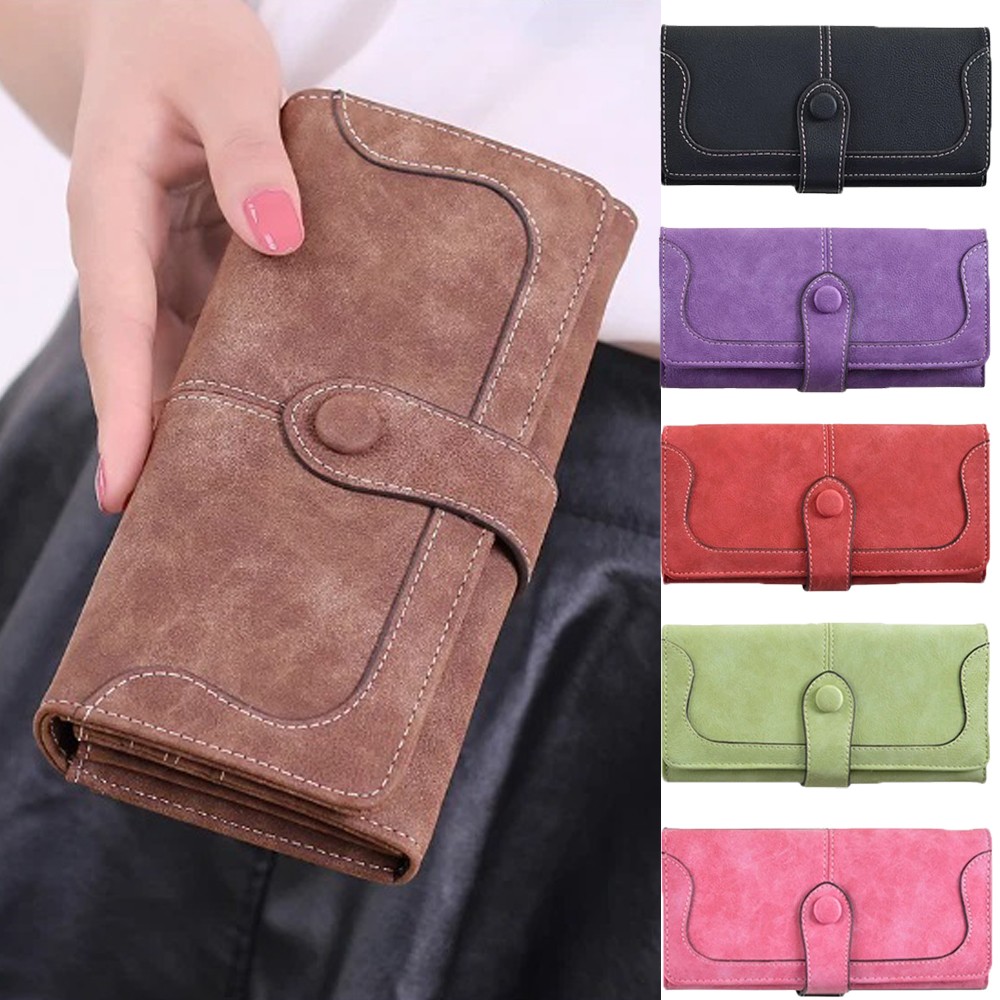 Women Soft Leather Wallet Long Clutch Pocket Credit Card Holder Purse Handbag US