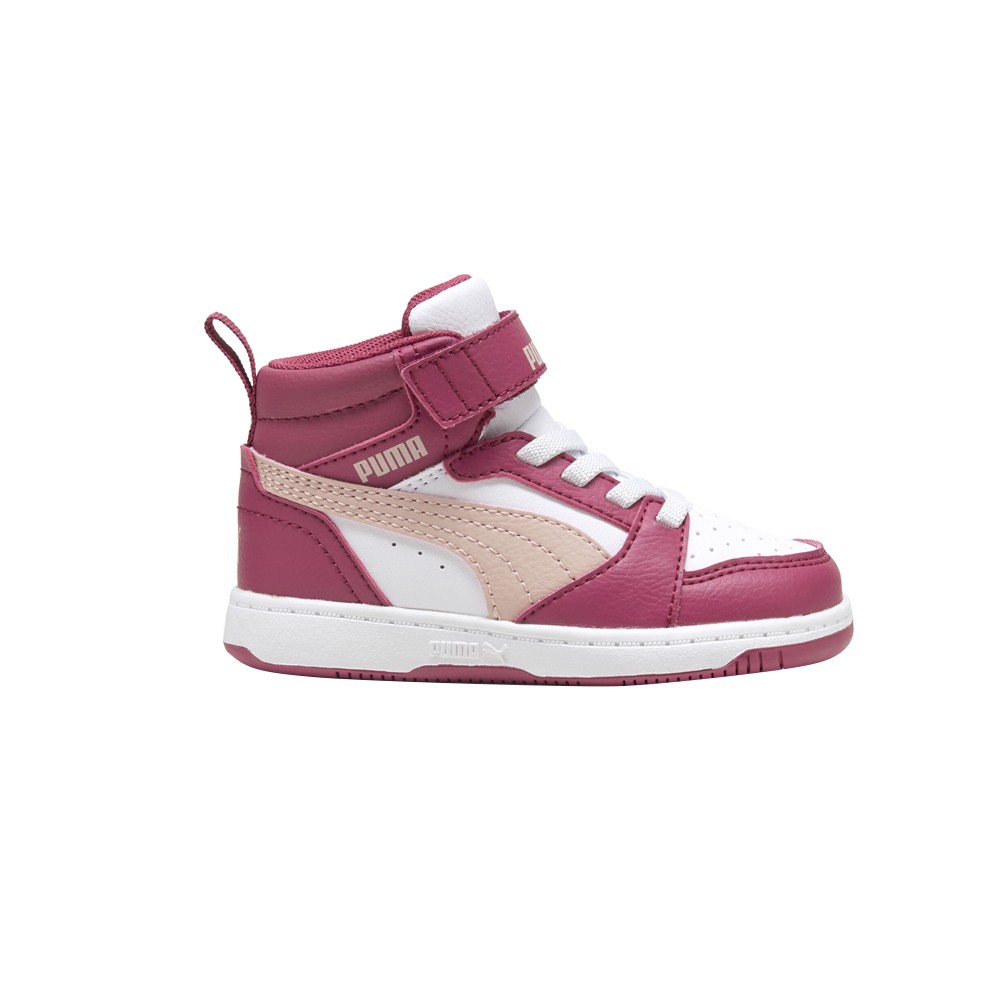 PUMA Rebound V6 Mid Slip On  Toddler Girls Pink, Red Sneakers Casual Shoes 39654